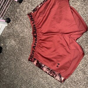Under Armour Women's Maroon Athletic Shorts
